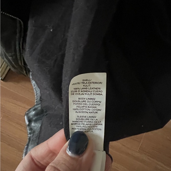Lucky Brand Leather Moto Jacket - Picture 4 of 4